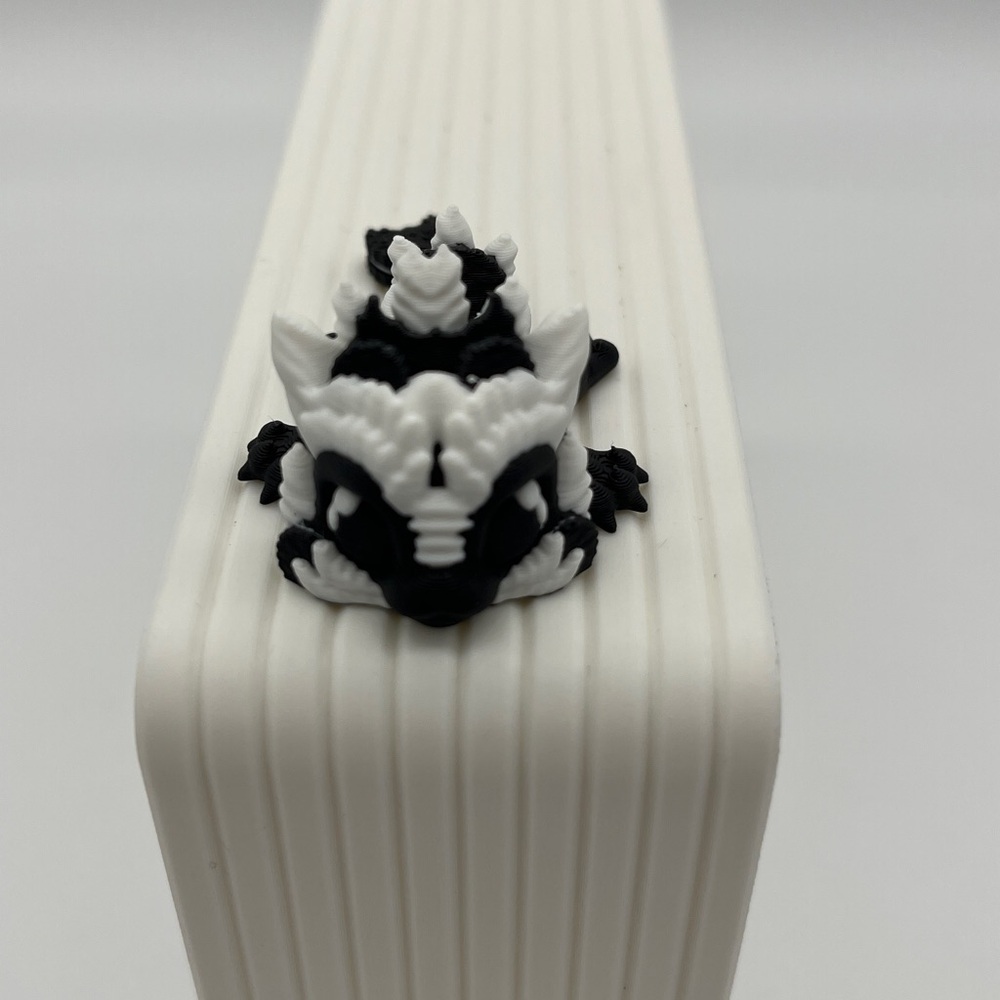 3D printed baby Cookie Dragon glows mini Fidget Toy Fun Collectible Stress …
